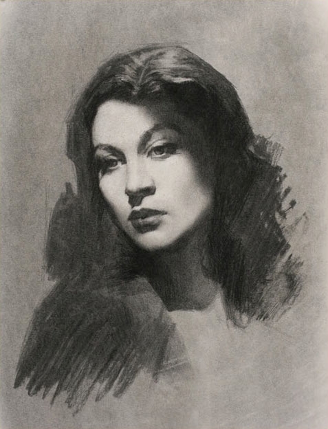 477x624 Portrait Drawing Technique With Charcoal, Louis Smith