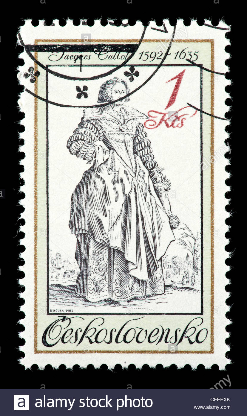828x1390 Postage Stamp From Czechoslovakia Depicting A Lady With A Lace