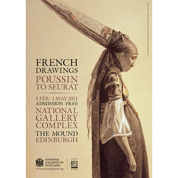 600x600 French Drawing Drawings Exhibition Poster