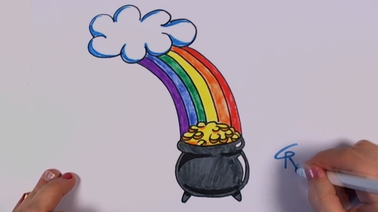 1280x720 How To Draw A Pot Of Gold For St. Patrick's Day Cc