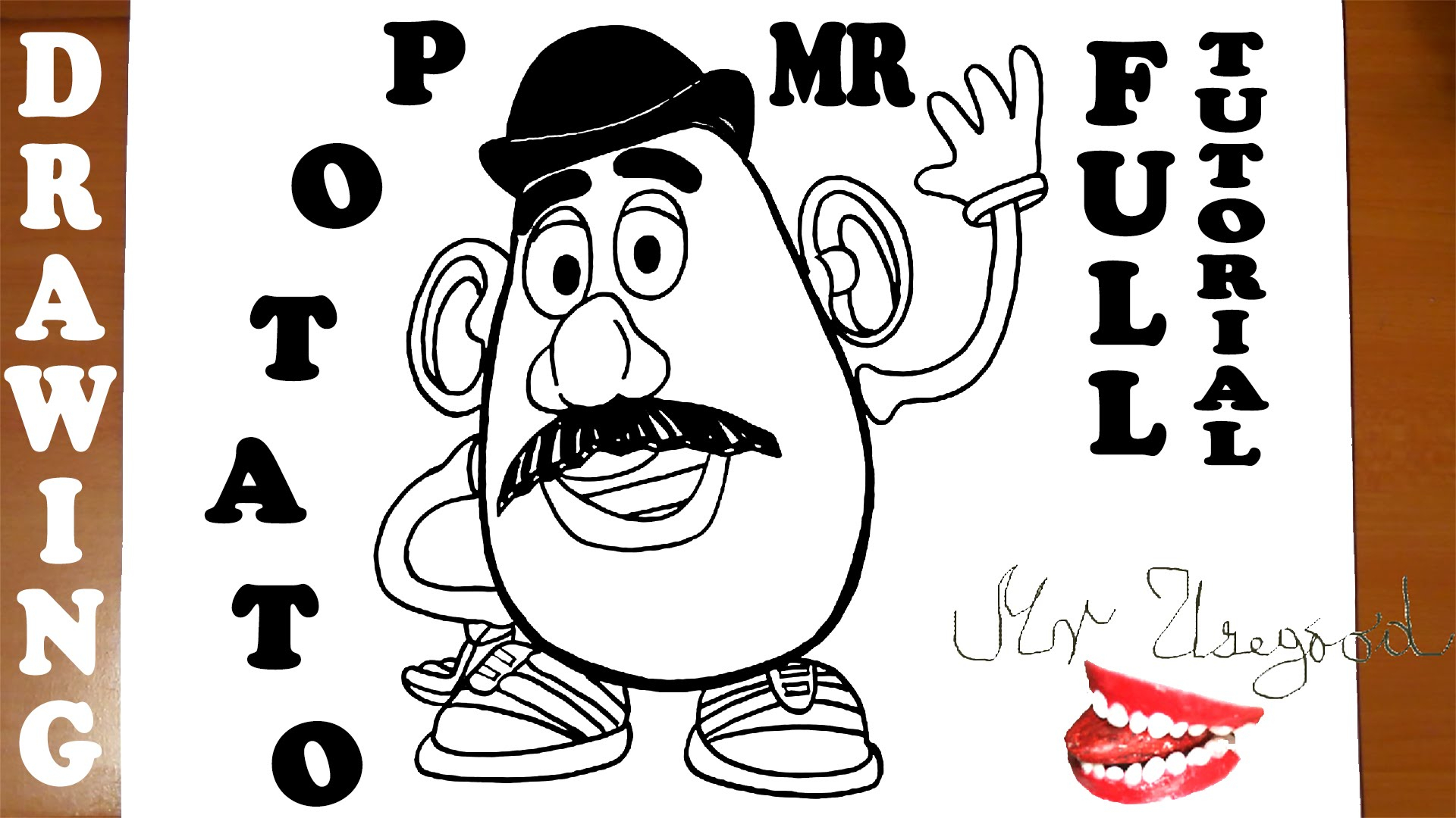 1920x1080 Mr Potato Head Drawing How To Draw Mr Potato Head Toy Story