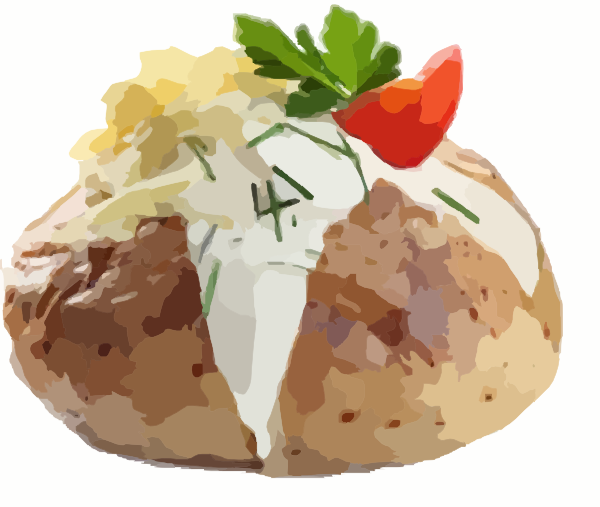 600x507 Baked Potatoe Clip Art