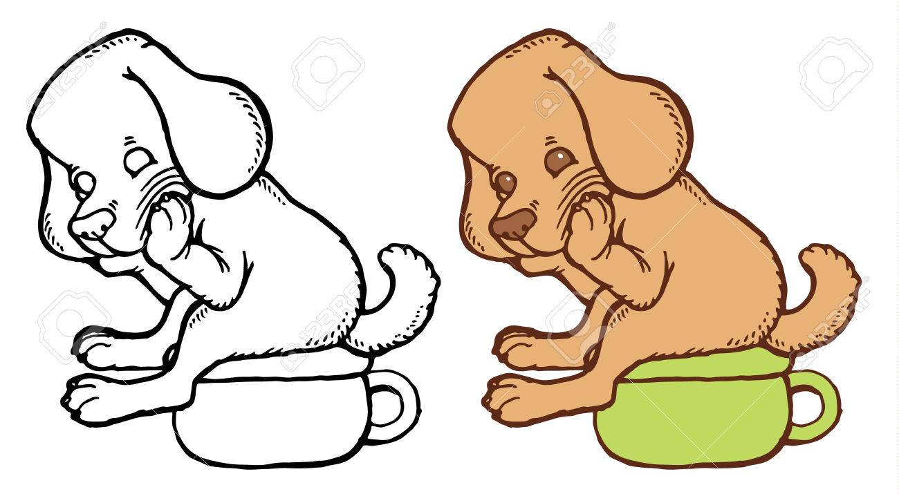 1300x715 Cute Puppy On Toilet Training Potty
