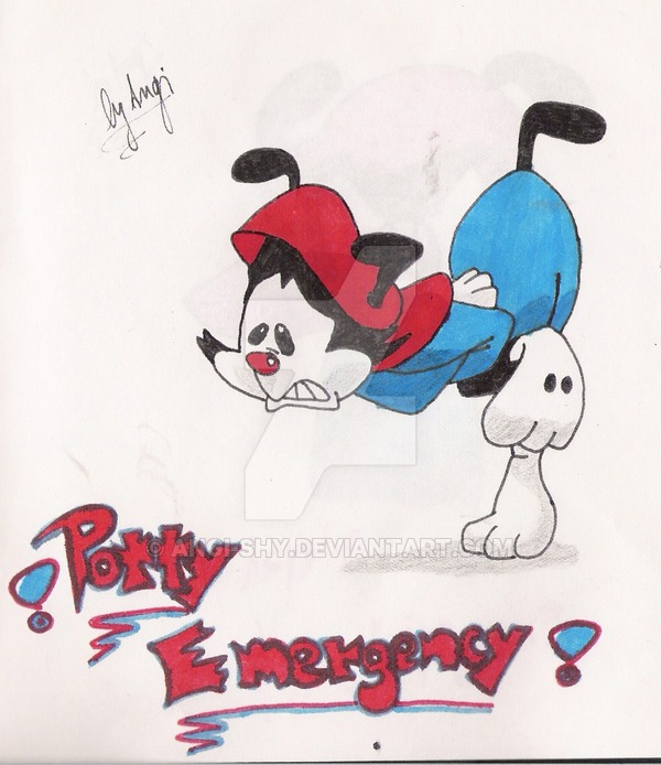 600x694 Wakko, Potty Emergency By Angi Shy
