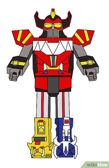 363x559 How To Draw A Power Ranger 5 Steps (With Pictures)