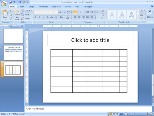 533x400 How To Draw A Table On A Powerpoint 2007 Slide