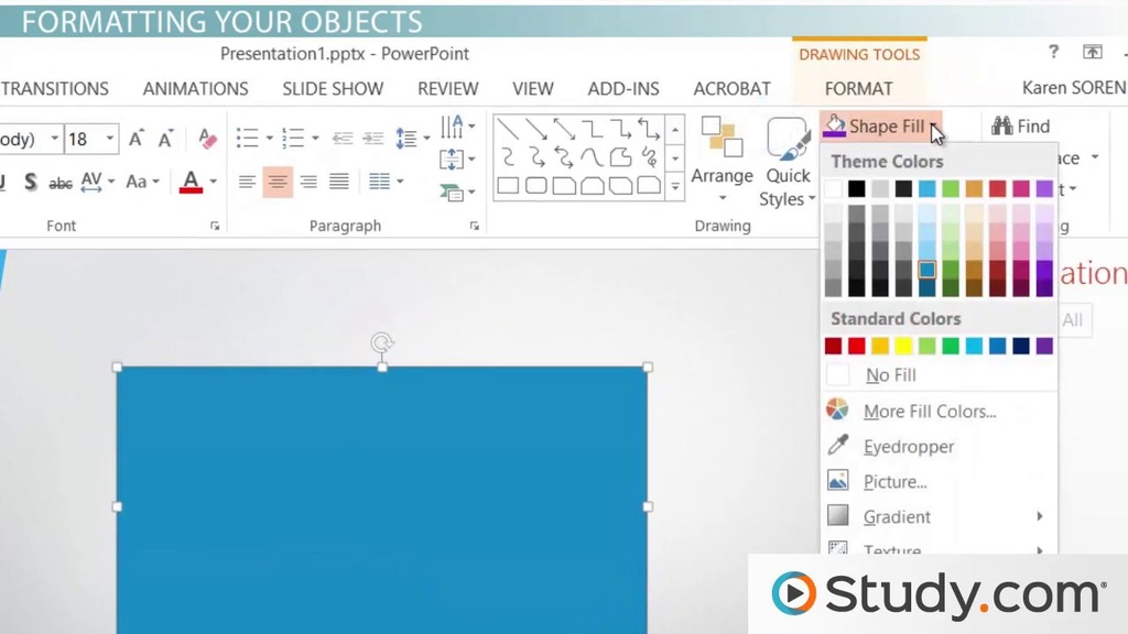 1024x576 Using The Drawing Tools And Format Features In Powerpoint