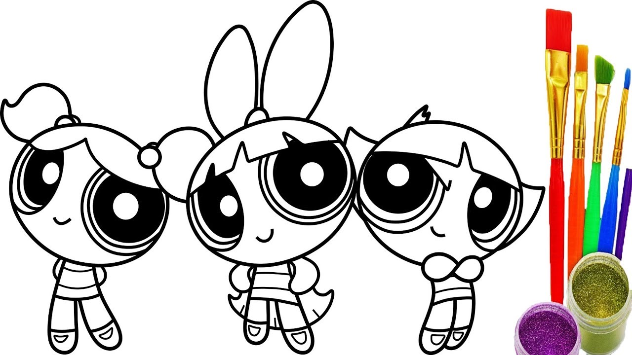 1280x720 How To Draw Powerpuff Girls Coloring Book Youtube Videos