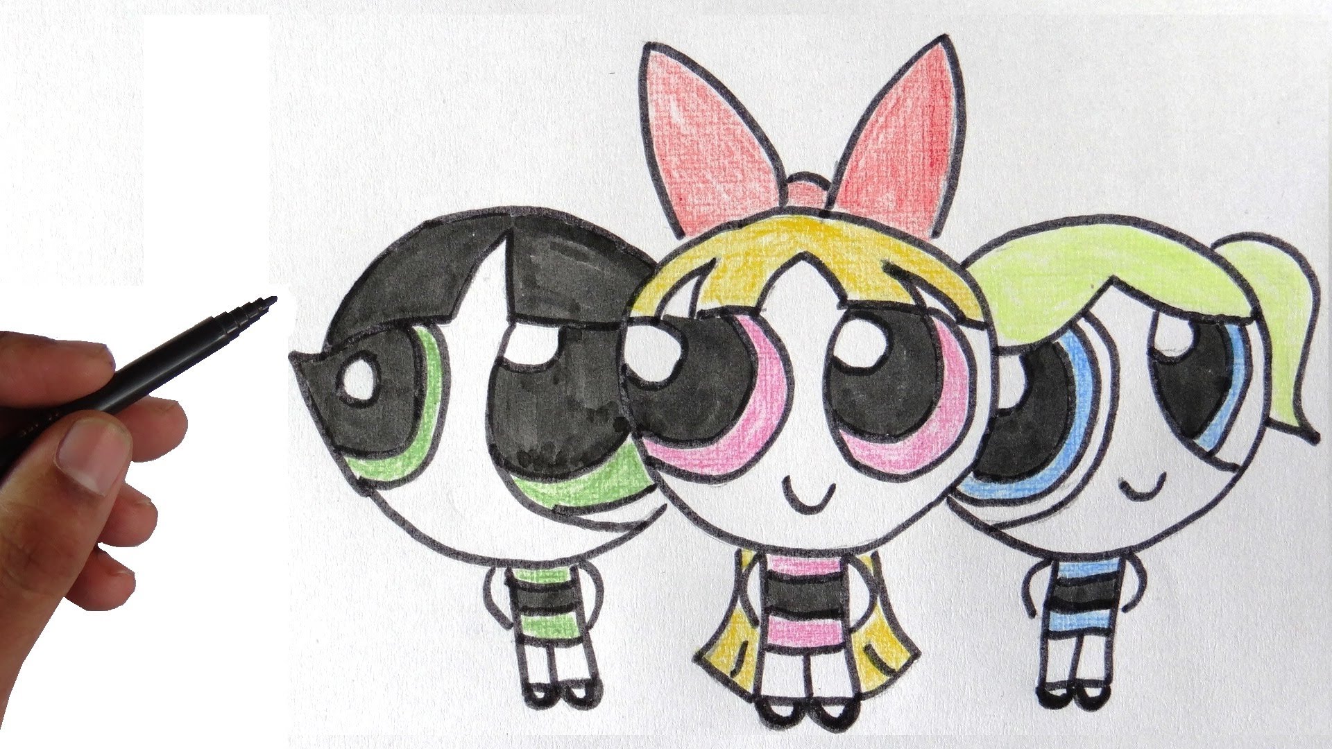 Powerpuff Drawing at GetDrawings | Free download