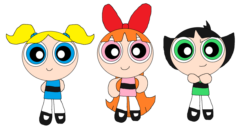 1024x574 Powerpuff Girls Drawing By Ajpokeman