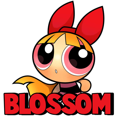 400x400 How To Draw Blossom From The Powerpuff Girls In Easy Steps