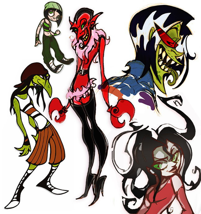 646x688 Powerpuff Girls Doodledump 5 By Busterella