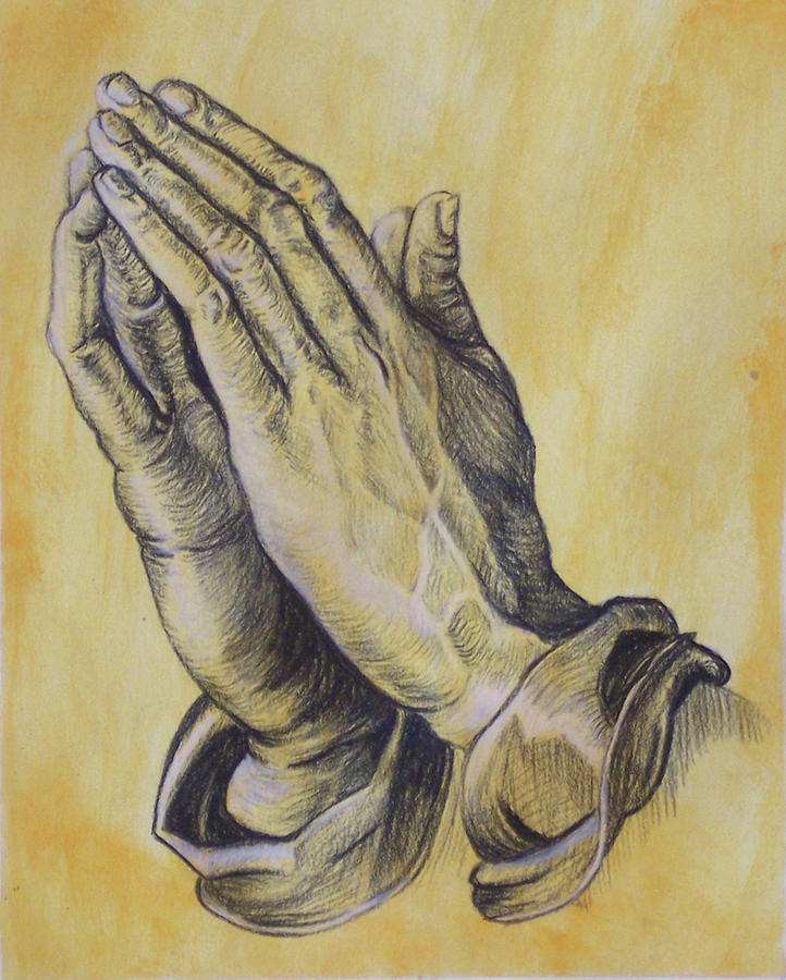 722x900 Praying Hands Drawing By Donovan Hubbard