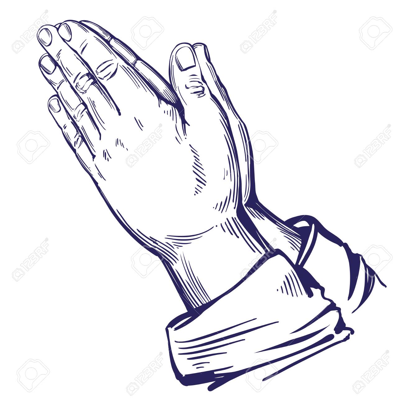 Praying Hand Drawing at GetDrawings | Free download