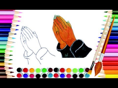 480x360 How To Draw Praying Hands Pray Hands Learning Draw Amp Color