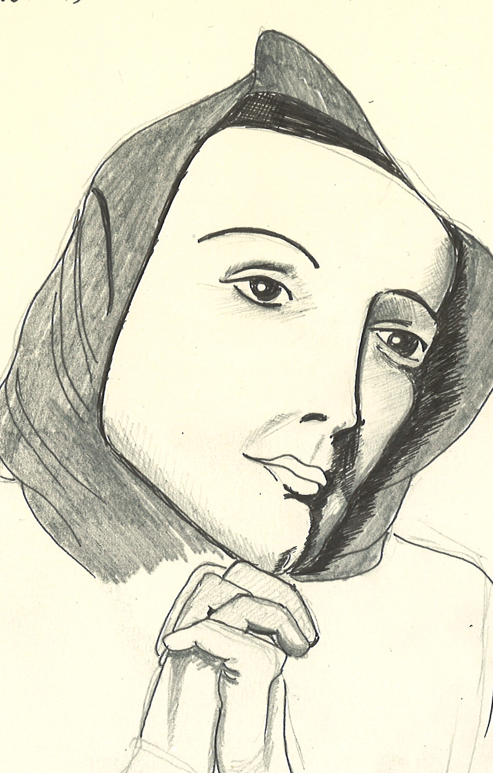 1014x1590 Carol's Drawing Journal Praying Woman