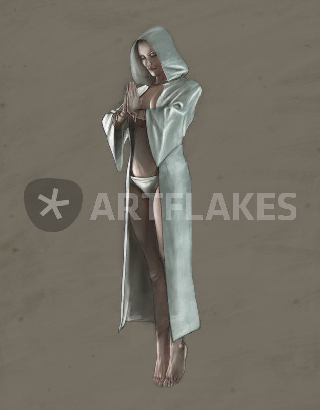 624x800 Sketch Woman Praying Drawing Art Prints And Posters By