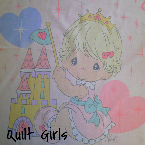 600x600 Precious Moments, Princess Of Hearts Quilt Fabric Panel To Sew