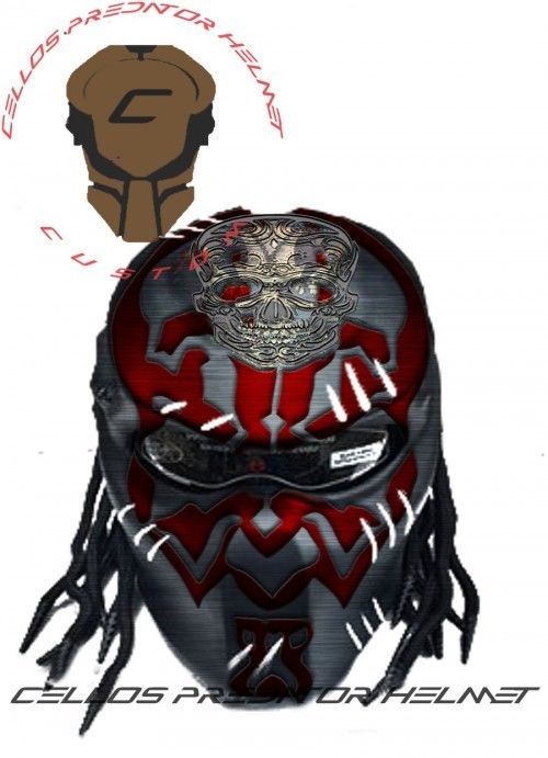 500x691 Predator Helmet Motorcycle Style Dot Approved