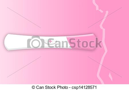 450x312 Positive Pregnancy Test Stock Illustrations