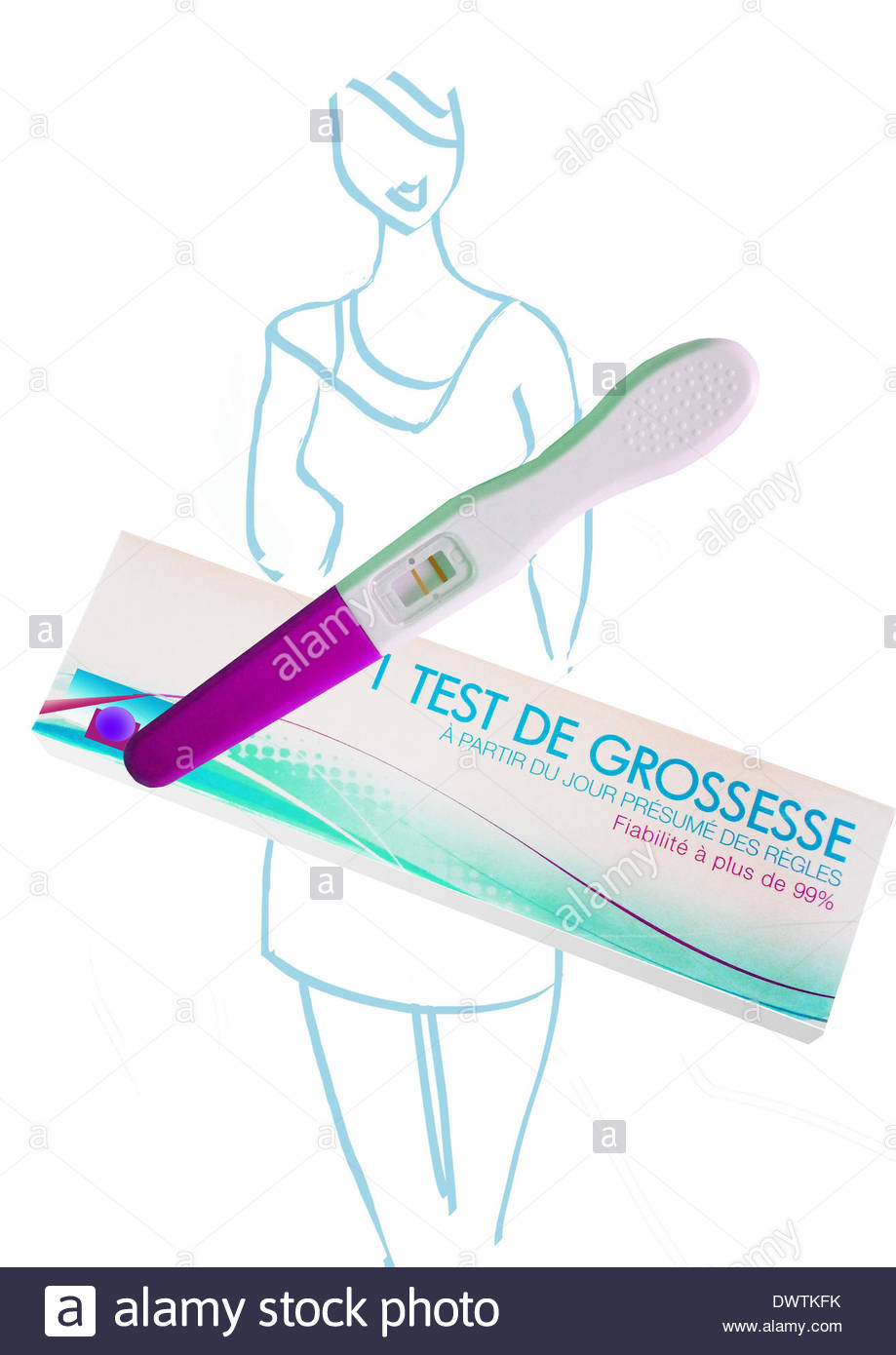 919x1390 Pregnancy Test Drawing Stock Photo, Royalty Free Image 67539687