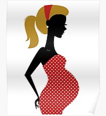 210x230 Pregnant Drawing Posters Redbubble