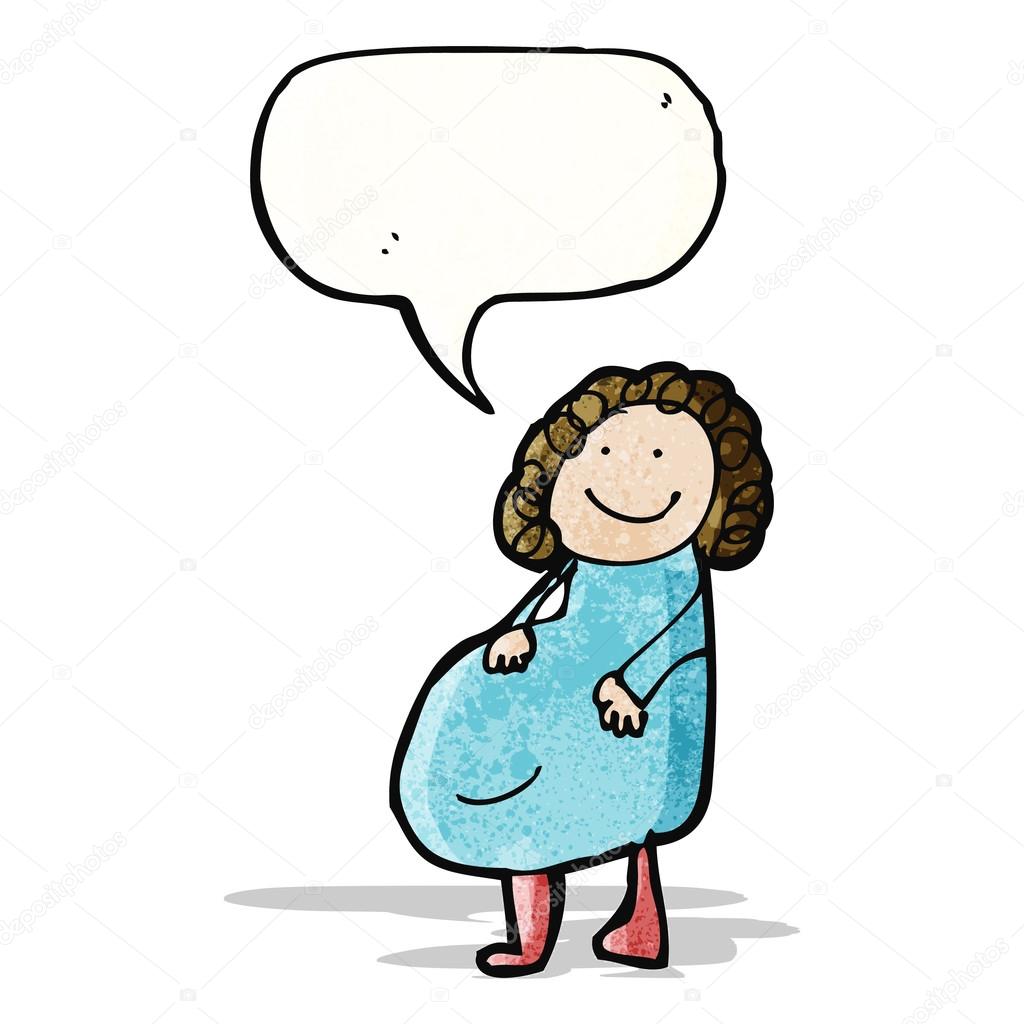 1024x1024 Child's Drawing Of A Pregnant Woman Stock Vector