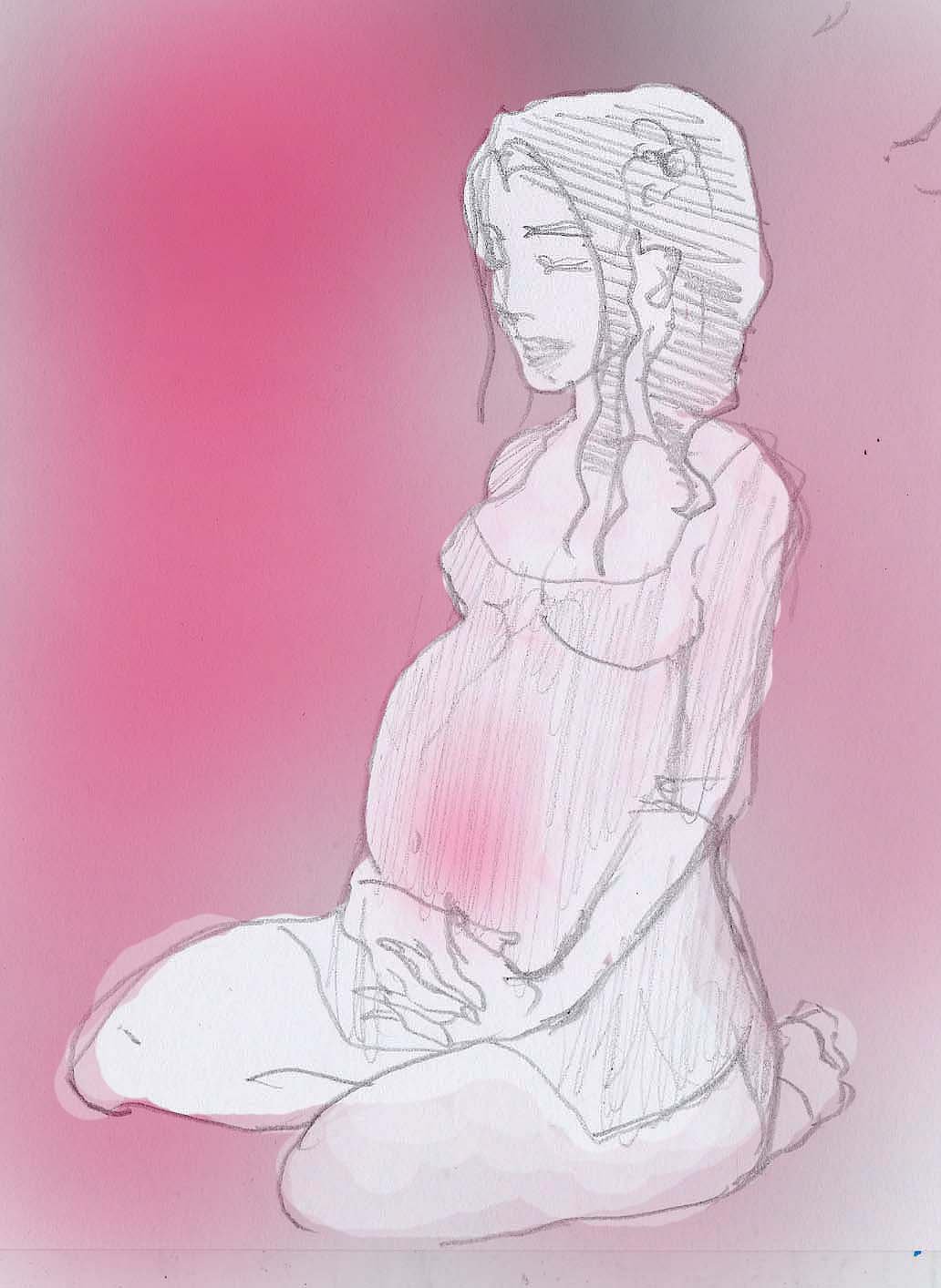 1032x1414 Pregnant Lady By Shabbychick