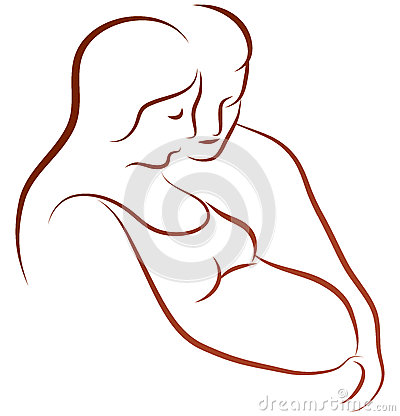 400x416 Pregnant Woman Picture Woman Illustration
