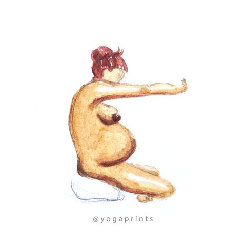 480x480 Prenatal Yoga Poster In The Making Yoga Prints