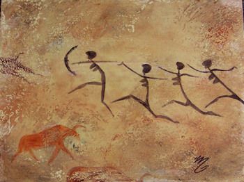350x262 Maria Gatti Design And Pattern Cave Painting, Wall