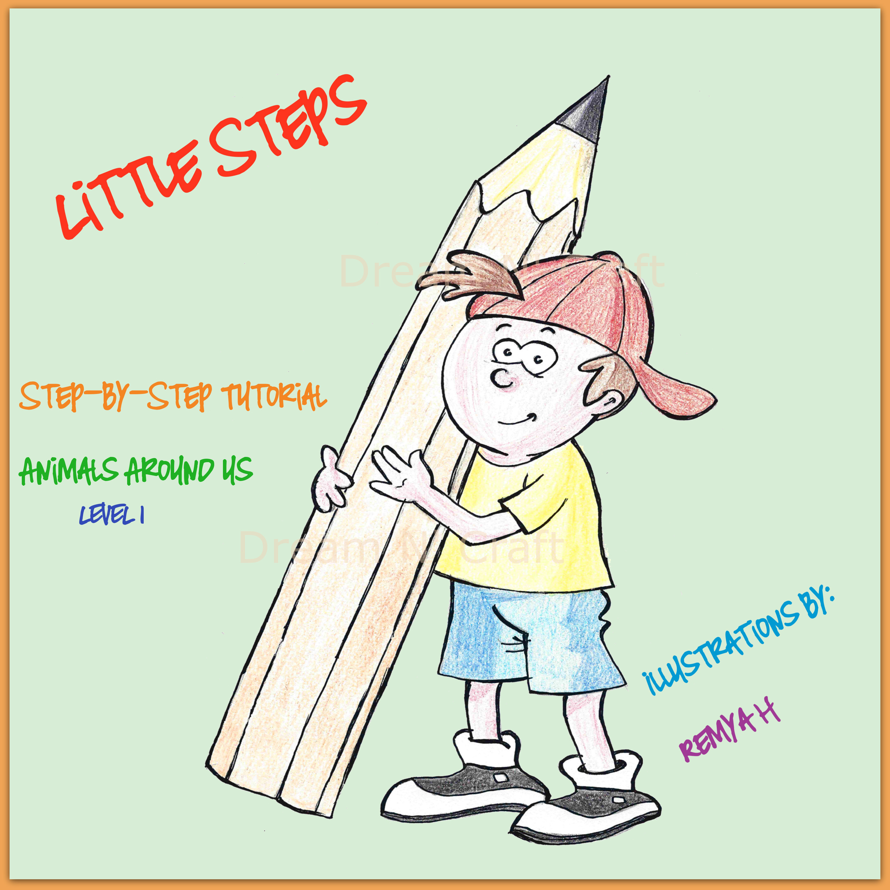 3066x3066 Little Steps Drawing Tutorial Handmade Kids Printable Paper Goods