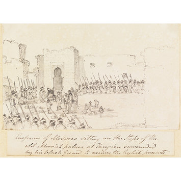 355x355 Emperor Of Morocco Sitting On The Steps Of The Old Moorish Palace