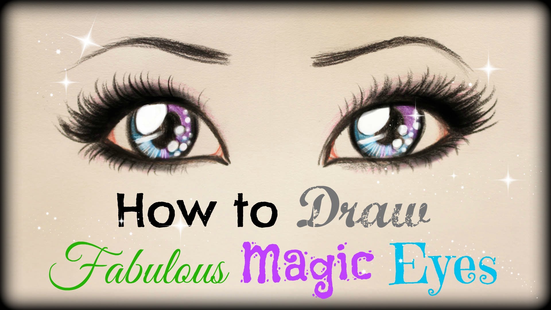 1920x1080 Drawing Tutorial How To Draw And Color Fabulous Magic Eyes