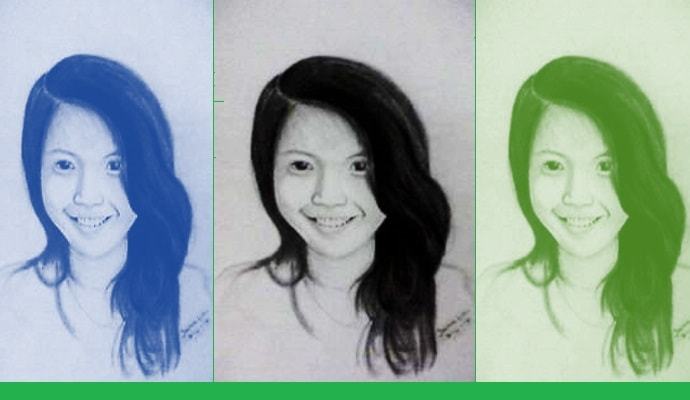 690x400 Portrait Drawing Of A Girl (Pretty Face)