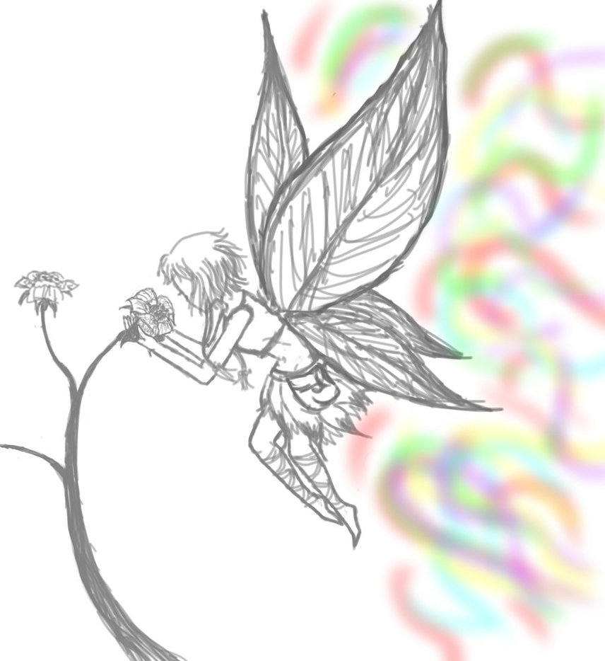 856x934 Fairy Sketch By Jinx Cat