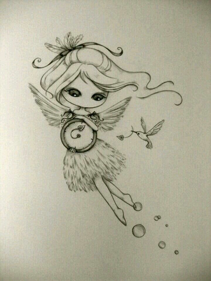 720x957 Fairy By Shreya Cute Sketches Fairy, Drawings