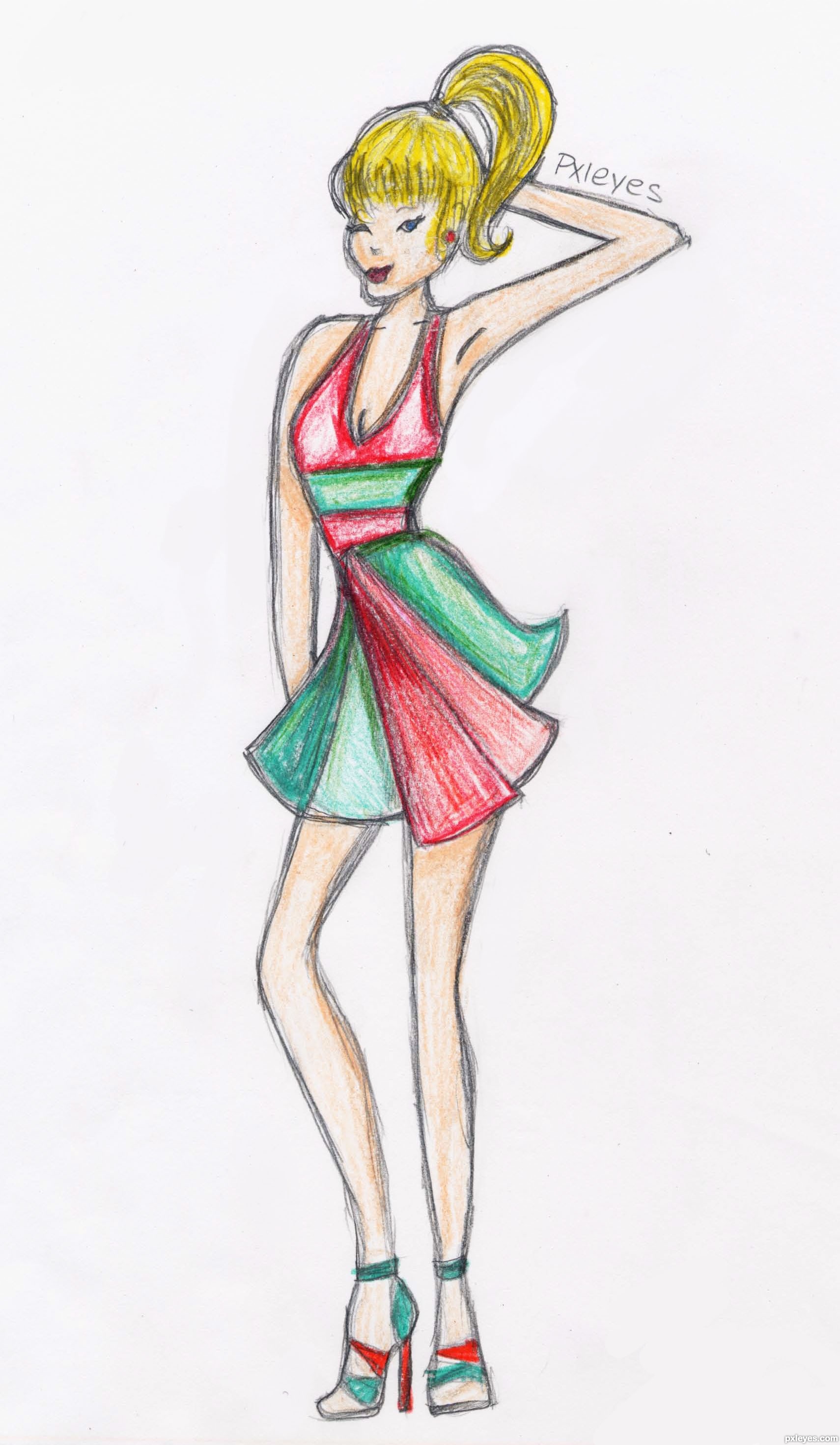 1710x2941 Pretty Lady Picture, By Mxlove For Life Art Drawing Contest