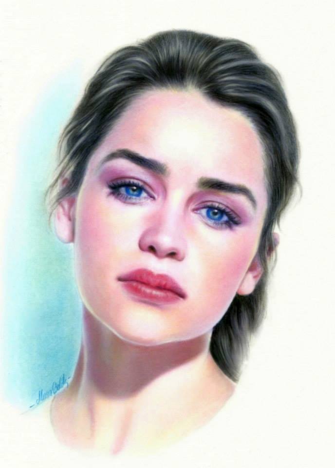 688x960 Pretty Lady Color Pencil Drawings Musa