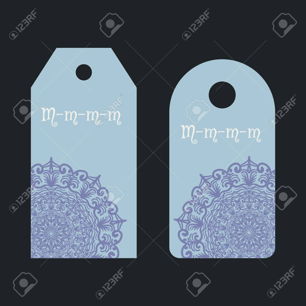 1300x1300 Label, Badge, Price Tag Drawing Mandala Lace Ornament Royalty Free