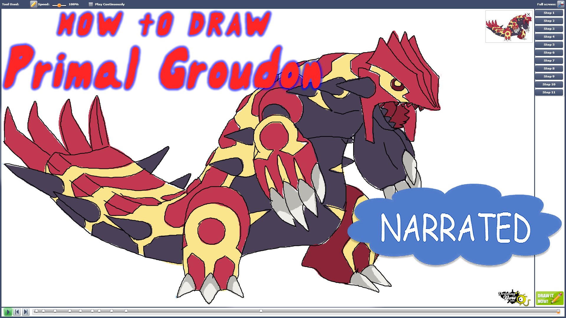 1920x1080 How To Draw Primal Groudon From Pokemon