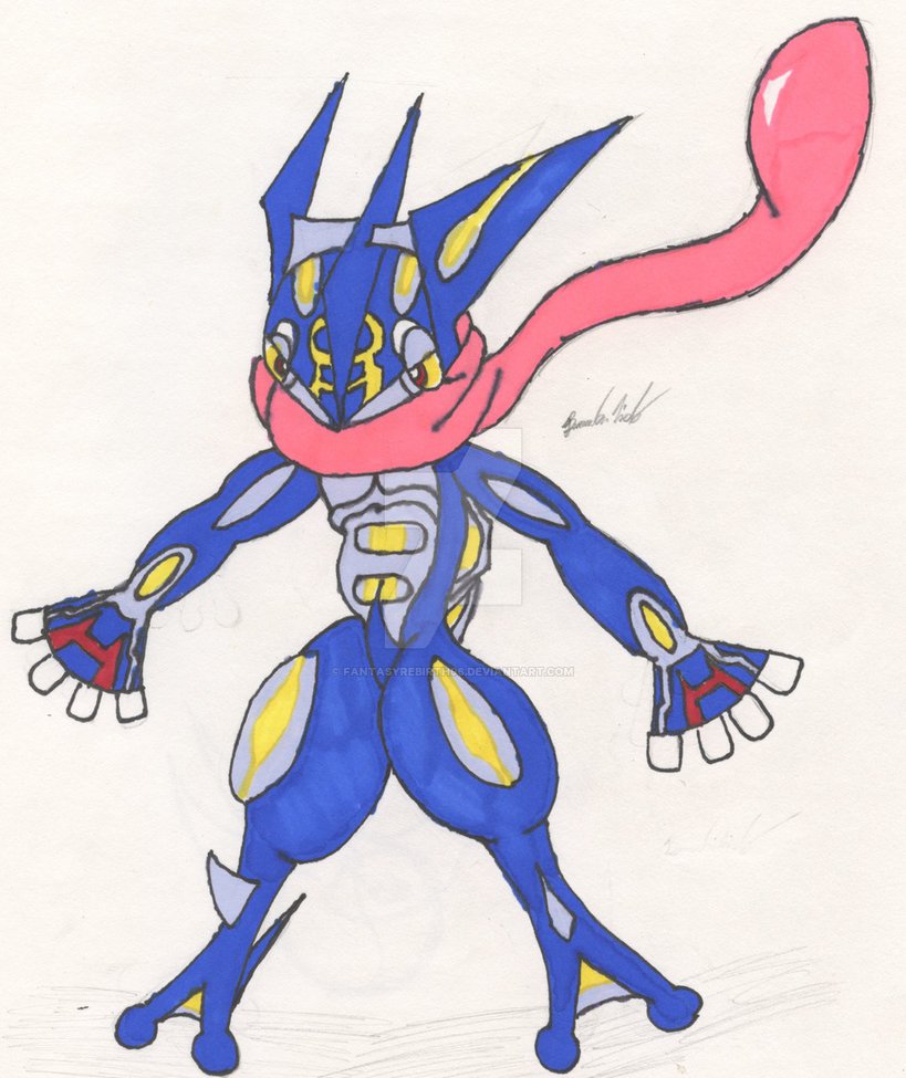819x975 Greninja And Primal Kyogre Fusion By Fantasyrebirth96