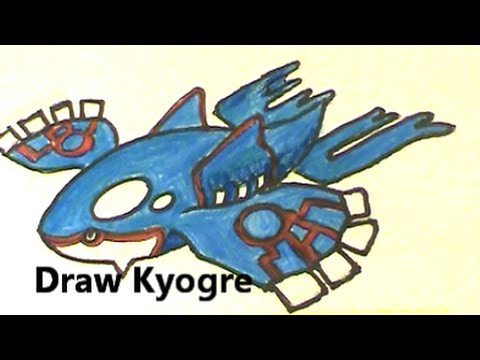 480x360 Kyogre Draw This [Legendary] Pokemon No.382 ~ A So So Tutorial
