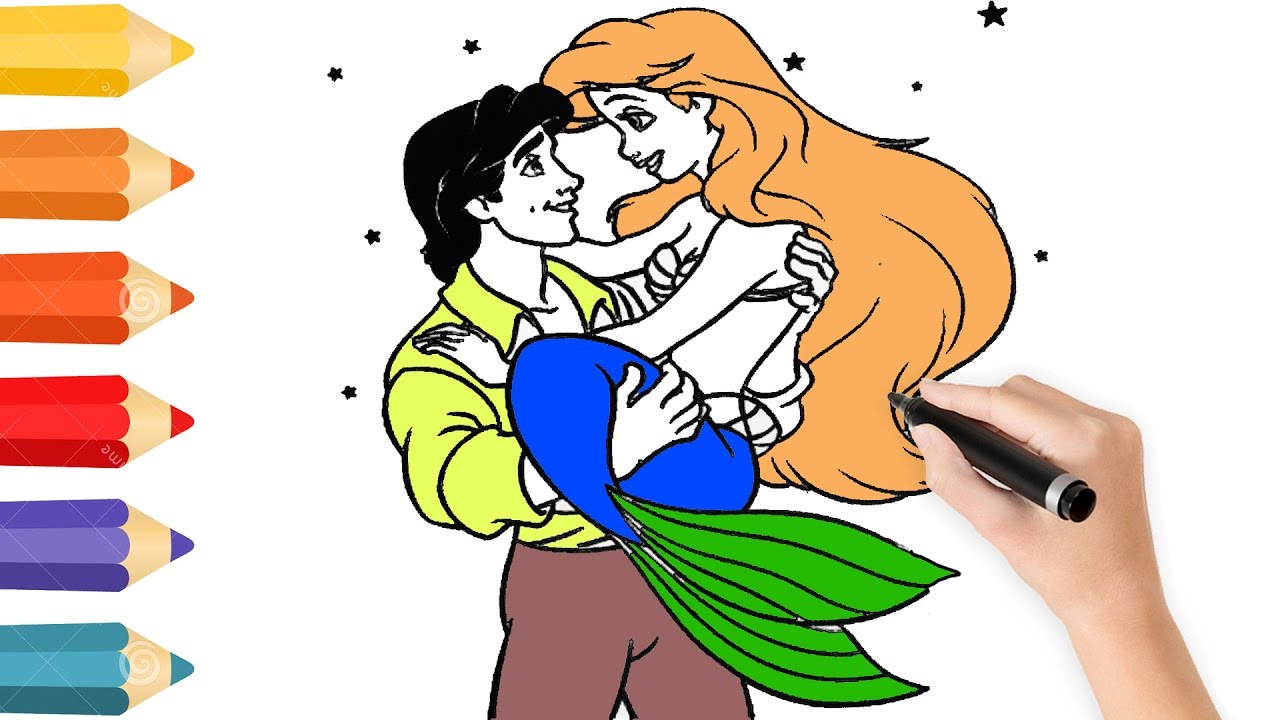 1280x720 Coloring Pages Prince And Princess Amp Drawing For Children How