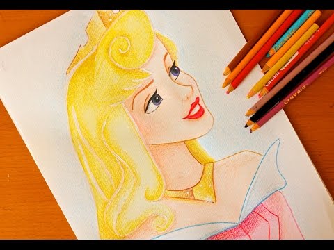 480x360 Drawing Princess Aurora Sleeping Beauty Budget Art