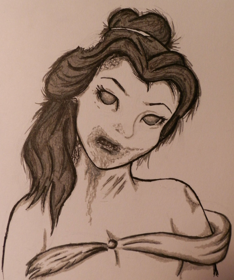 816x978 Zombie Princess Belle By Jagielski01