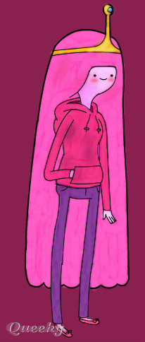 206x484 Princess Bubblegum A Cartoons Speedpaint Drawing By