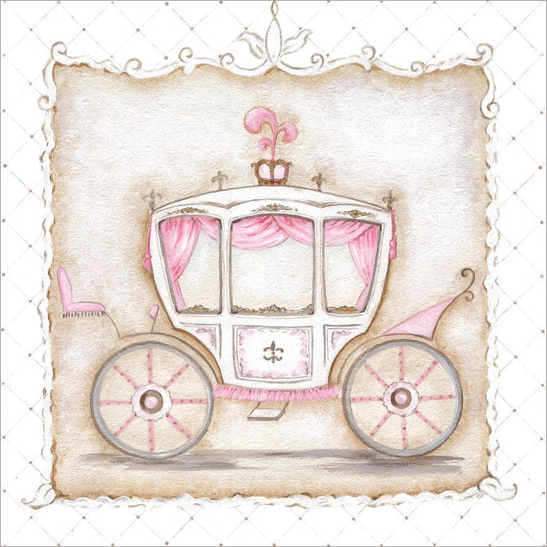 775x775 Little Princess Carriage Iii Canvas Wall Art By Oopsy Daisy