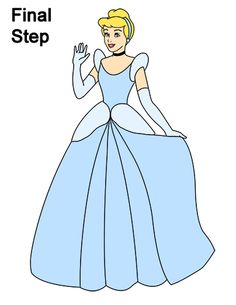 236x305 How To Draw Cinderella Step 8 How To Draw Disney