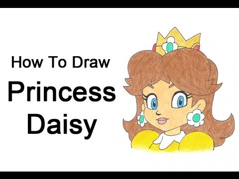 480x360 How To Draw Princess Daisy (Nintendomario Bros.)
